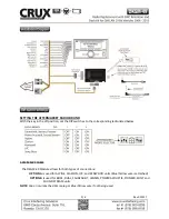 Preview for 2 page of Crux DKGM-49 Manual