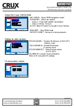 Preview for 7 page of Crux MRVFD-79Q Quick Start Manual