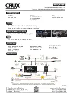 Предварительный просмотр 1 страницы Crux NAVCH-75P Manual