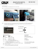 Preview for 5 page of Crux RVCAD-81M Integration Manual