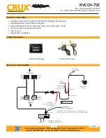 Preview for 1 page of Crux RVCCH-75E Quick Start Manual