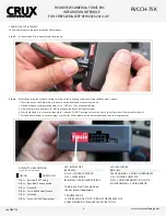 Preview for 4 page of Crux RVCCH-75K Installation Instructions Manual