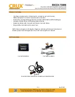 Preview for 1 page of Crux RVCCH-75WM Quick Start Manual