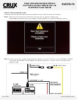 Предварительный просмотр 7 страницы Crux RVCFD-79 Manual