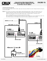 Предварительный просмотр 9 страницы Crux RVCFD-79 Manual