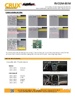 Preview for 4 page of Crux RVCGM-80M Manual