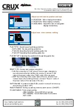 Предварительный просмотр 7 страницы Crux RVCMB-78E Manual