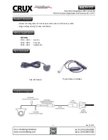 Crux RVCTY-71T Manual preview