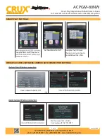 Preview for 7 page of Crux Sightline ACPGM-80NW Manual