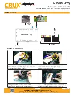 Preview for 6 page of Crux Sightline MRVBM-77Q Quick Start Manual