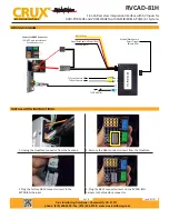 Preview for 3 page of Crux Sightline RVCAD-81H Quick Start Manual