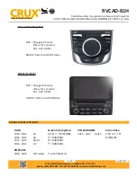 Preview for 8 page of Crux Sightline RVCAD-81H Quick Start Manual