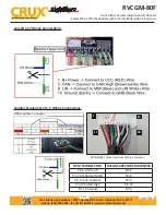 Preview for 5 page of Crux Sightline RVCGM-80F Quick Start Manual