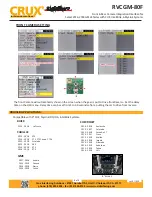 Preview for 8 page of Crux Sightline RVCGM-80F Quick Start Manual