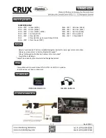 Crux Sightline VIMMB-85N Manual preview