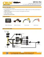 Crux Sightline VRFCH-75U Installation Instruction preview