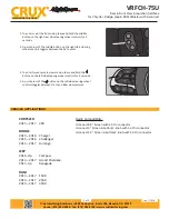 Preview for 3 page of Crux Sightline VRFCH-75U Installation Instruction