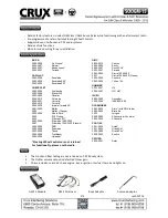 Preview for 1 page of Crux SOOGM-15 Quick Start Manual