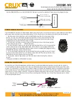 Предварительный просмотр 5 страницы Crux SOOGM-16V Manual