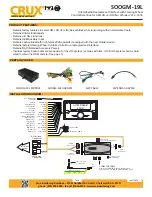 Предварительный просмотр 1 страницы Crux SOOGM-19L Manual