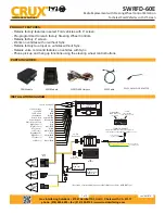 Preview for 1 page of Crux SWRFD-60E Manual