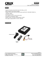 Предварительный просмотр 1 страницы Crux USB-AV Manual