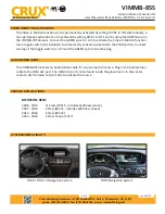 Preview for 5 page of Crux VIMMB-85S Manual