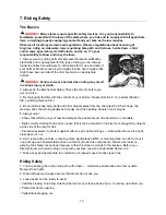 Предварительный просмотр 13 страницы CRUZBIKE Freerider Owner'S Instruction & Safety Manual