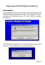 Предварительный просмотр 15 страницы CruzPro MaxRp110 Manual