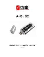 Crypto AnDi S2 Quick Installation Manual preview