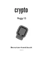 Предварительный просмотр 1 страницы Crypto Peggy 15 User Manual