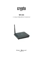 Crypto WF250 User Manual предпросмотр