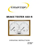 Preview for 1 page of CryptOn 660-R Operating Instructions Manual