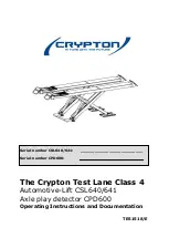 CryptOn CPD600 Operating Instruction And Documentation preview