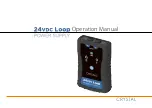 Crystal Acoustics 24vdc Loop Operation Manual предпросмотр