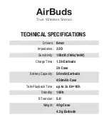 Предварительный просмотр 6 страницы Crystal Acoustics AirBuds TWS1 User Manual