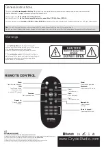 Предварительный просмотр 4 страницы Crystal Acoustics PRT-8 Quick Manual