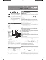 Crystal Acoustics SSB-1 Instruction Manual preview