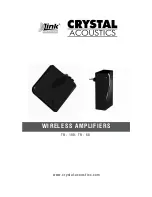 Предварительный просмотр 1 страницы Crystal Acoustics TR - 100 Manual