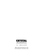 Предварительный просмотр 16 страницы Crystal Acoustics TR - 100 Manual