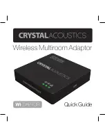 Предварительный просмотр 1 страницы Crystal Acoustics Wi-DAPTOR Quick Manual