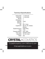 Предварительный просмотр 20 страницы Crystal Acoustics Wi-DAPTOR Quick Manual