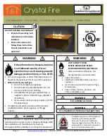 Preview for 1 page of Crystal Fire CF-1224-LP (NG) User Manual