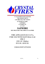 Предварительный просмотр 16 страницы crystal fires SAPHIRE Installation & Servicing Book