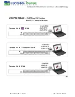 Crystal Image Technologies Combo Cat6 2-console KVM-Cat5-08-2 User Manual preview