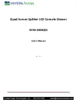 Preview for 1 page of Crystal Image Technologies KVM-2404QSS User Manual