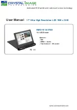 Crystal Image Technologies RMD-151-X17SD User Manual preview