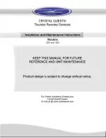 Preview for 8 page of Crystal Quest 200 Installation And Maintenance Instructions Manual