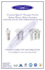 Crystal Quest Voyager Series Installation And Operation Manual preview