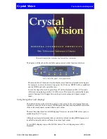 Предварительный просмотр 21 страницы Crystal Vision CoCo104 User Manual